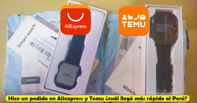Hice un pedido en Aliexpress y Temu ¿cuál llegó más rápido al Perú? Hice un pedido en Aliexpress y Temu ¿cuál llegó más rápido al Perú?